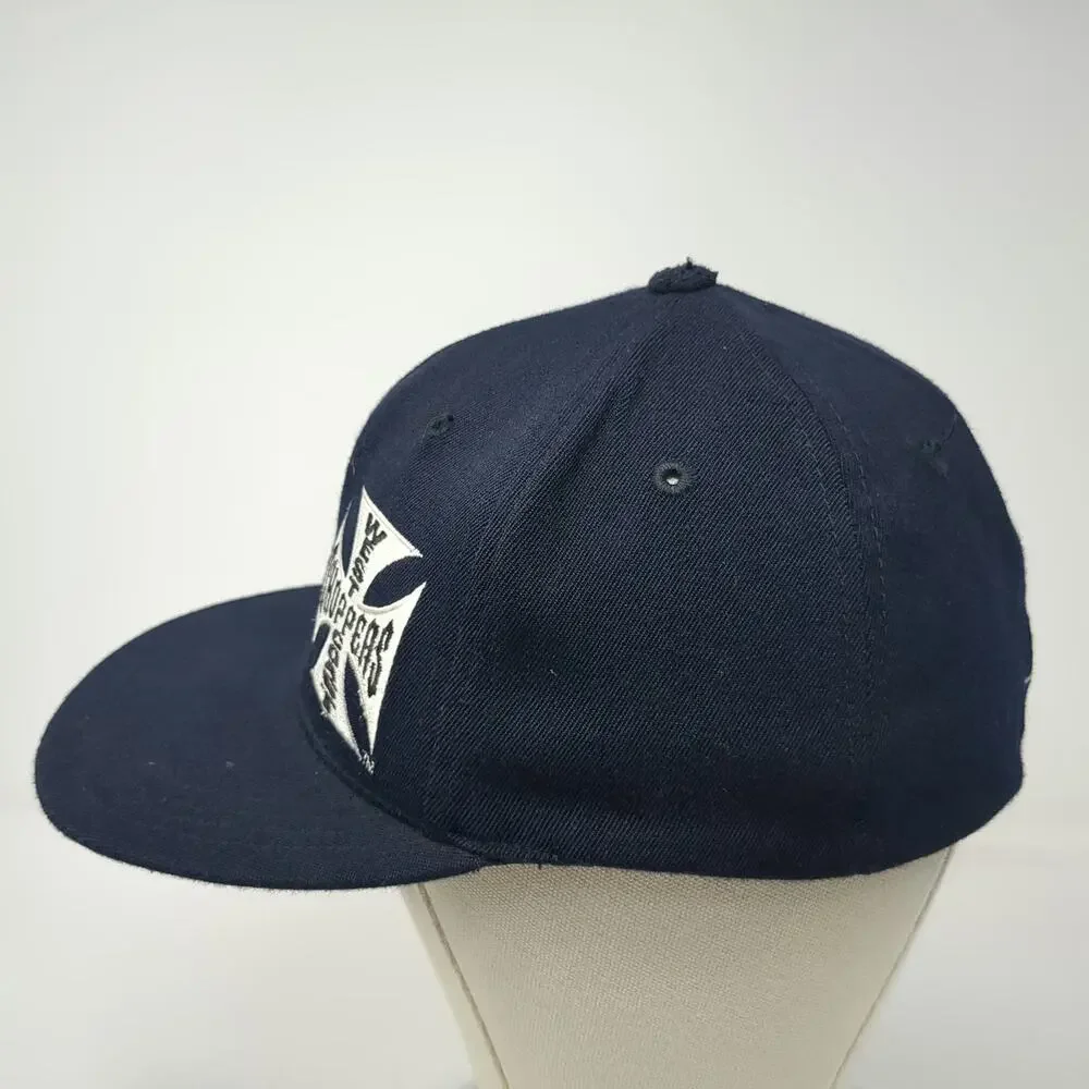 West Coast Choppers Baseball Cap Blue One Size Iron Cross Jesse James Hat